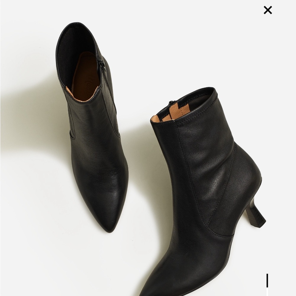 Madewell Justine Black Ankle Boots